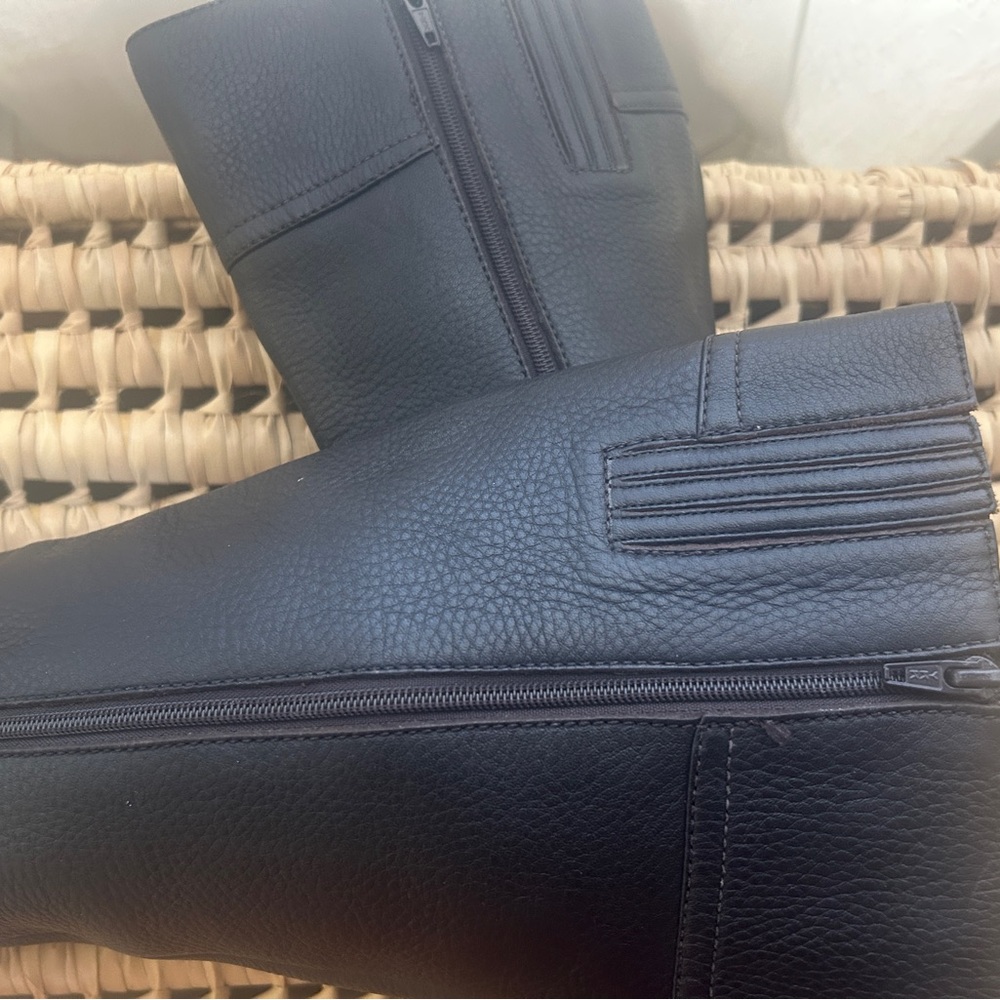 Ann Taylor Black Heeled Boots - Picture 3 of 4